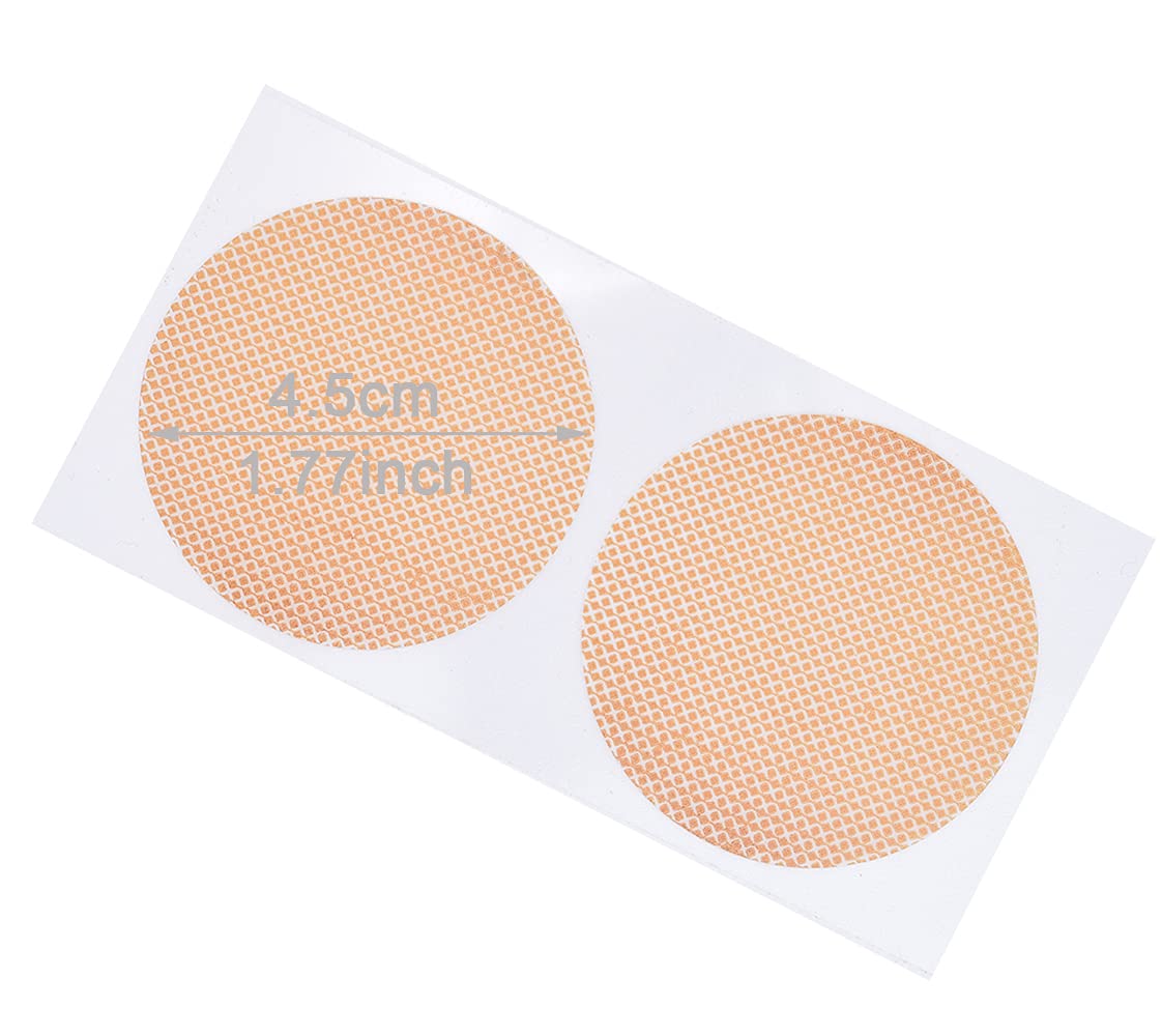 DoHope 25Pairs Mens Nipple Concealer Protector Invisible Nipple Covers Prevent Nipple Chafing Sticker Patch 3cm / 3.5cm (4.5CM Nude) - Image 3