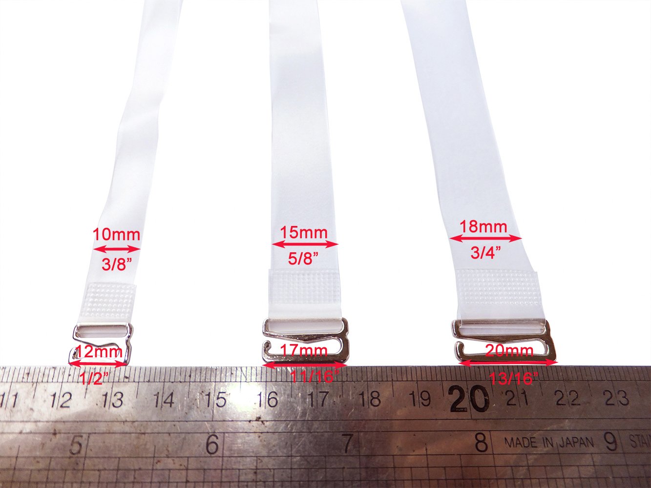 DoHope 3 Pairs Invisible Clear Replacement Bra Straps - Metal Hook Transparent Adjustable - Image 3