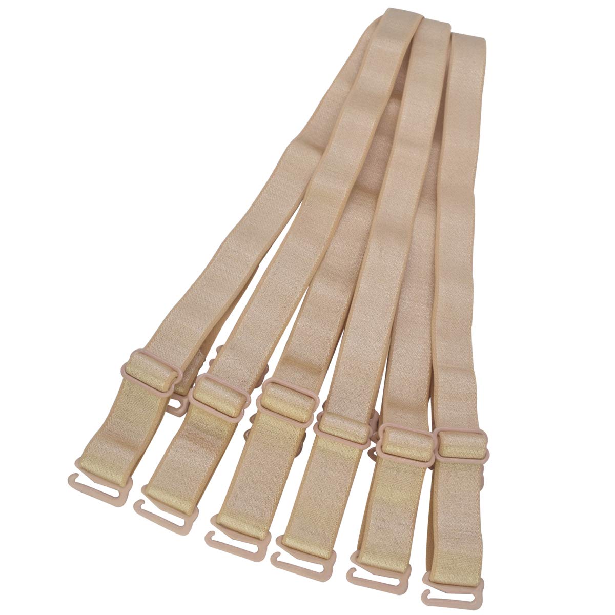 DoHope Adjustable Bra Straps Replacement 10/12/15/18/20mm Wide Black White Beige