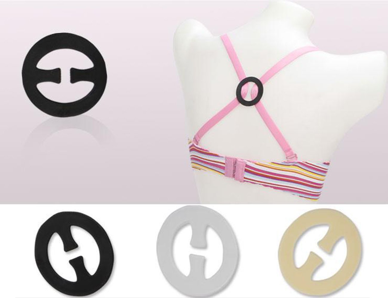 DoHope Cleavage Control Bra Strap Clips Conceal Straps to Racer back - 9pcs / 20pcs - Image 4