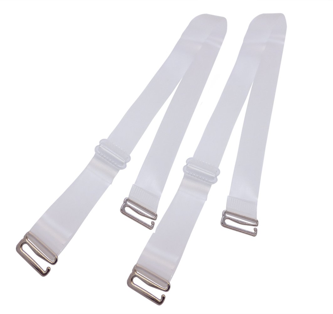 DoHope Invisible Clear Bra Shoulder Straps Replacement 46cm Adjustable with Metal Hook - Image 4