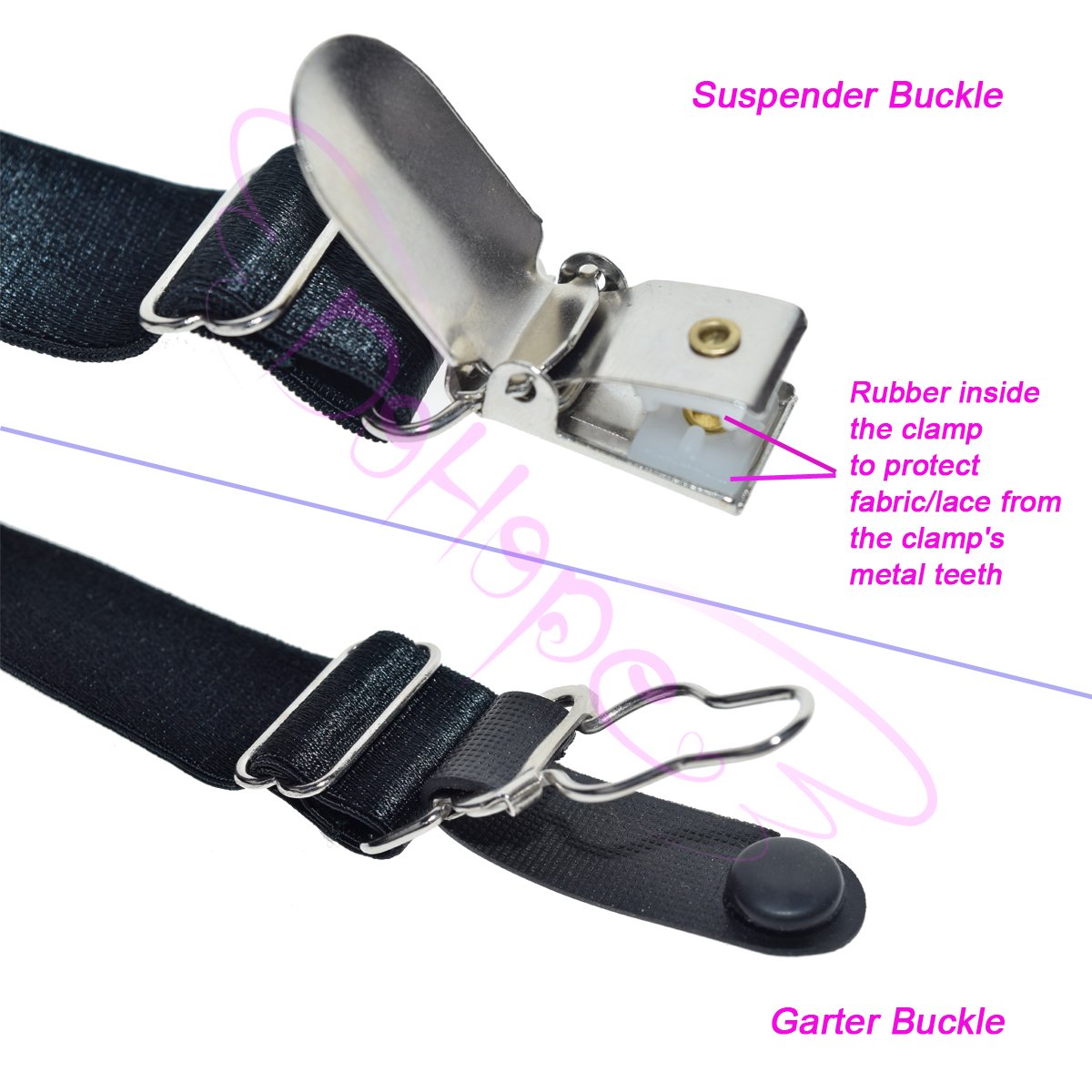 DoHope Stocking Clip Garter Straps Adjustable Suspender Accessories for Hosiery - Image 3